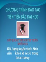 Giới thiệu về chương trình đào tạo tiên tiến bậc đại học