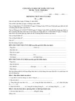 hợp đồng thuê nhà ở xã hội