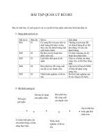 Bài tập quản lý rủi ro