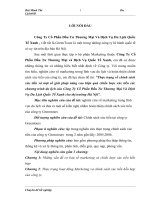 Thực trạng về chính sách xúc tiến và một số giải pháp nâng cao hiệu quả chiến lược xúc tiến các chương trình du lịch của Công Ty Cổ Phần Đầu Tư Thương Mại Và Dịch Vụ Du Lịch Quốc Tế Xanh cho thị trường Hà Nội