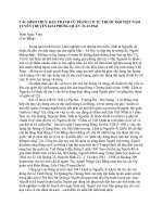 Hình thức đấu tranh vũ trang có từ trước đội việt nam tuyên truyền giải phóng quân