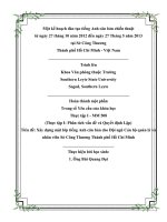 TACTICAL PLAN - ĐẠT BÀI DỊCH