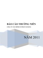 Báo cáo thường niên 2011 công ty tài chính cổ phần xi măng