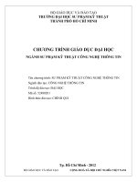 Chương trình giáo dục đại học ngành sư phạm kĩ thuật công nghệ thông tin