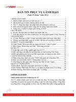 Bản tin phục vụ lãnh đạo