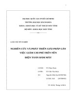 Nghiên cứu và phát triển giải pháp gán việc giảm chi phí trên nền điện toán đám mây