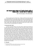 Quy hoạch hành chính và tổ chức bộ máy quản lý Thăng Long Hà Nội thời kỳ trung đại