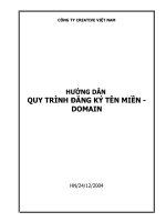 Hướng dẫn quy trình đăng ký tên miền domain