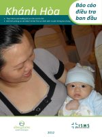 Báo cáo điều tra Khánh Hòa