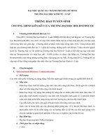 Chương trình tuyển sinh của trường Bournemouth 