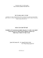 Đề án khoa học nghiên cứu thực tiễn trong nước và quốc tế và đề xuất giải pháp kiện toàn và tăng cường quản lí nhà nước về phát triển ứng dụng năng lượng nguyên tửx