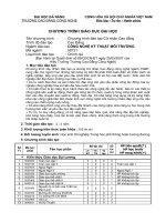 Chương trình đào tạo Cử nhân Cao đẳng