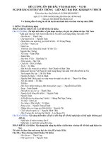 Đề cương ôn thi đầu vào đại học