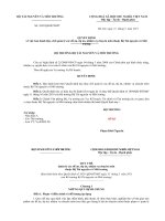 ban hành Quy chế quản lý các đề án, dự án, nhiệm vụ chuyên môn thuộc Bộ Tài nguyên và Môi trường