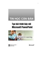 Trinh bay voi Power Point - Phan I