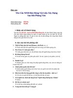 Yêu Cầu WEB Bán Hàng Vật Liệu Xây Dựng Sau Khi Phỏng Vấn