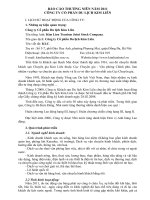 BÁO CÁO THƯỜNG NIÊN NĂM 2011