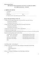 Phiếu thu thập số liệu về mức độ sãn sàng ứng dụng CNTT