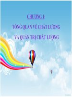 Tổng quan về chất lượng và quản trị chất lượng