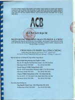 Bản cáo bách ngân hàng thương mại cổ phần á châu