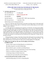 Công bố chuẩn đầu ra ngành quản trị mạng