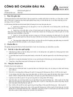 Chuẩn đầu ra ngành kinh doanh quốc tế