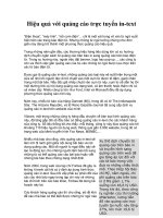 Hiệu quả với quảng cáo trực tuyến in-text