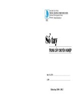 Sổ tay trung cấp chuyên nghiệp