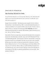 Edge marketing tiếp quản new media