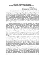 Hiện trạng, kinh nghiệm và định huớng ứng dụng và phát triển Công nghệ thông tin- truyền thông thanh hóa