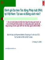 Đánh giá dự báo tác động pháp luật tại Việt nam