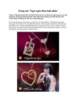 Trang sức ngọt ngào đêm tình nhân