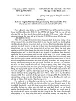 87 /BC-MTTQ: BÁO CÁO Kết quả công tác Mặt trận tham gia xây dựng chính quyền năm 2012