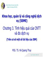 Tính hiệu quả của công nghệ thông tin và đo dịch vụ