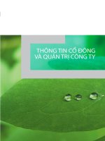 Thông tin cổ đông và quản trị công ty, Ngân hàng ACB