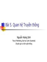 bài giảng quan hệ truyền thông 