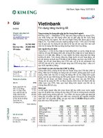 Vietinbank- Tín dụng tăng trưởng tốt