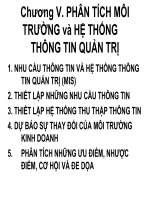 Phân tích môi trường và hệ thống thông tin quản trị