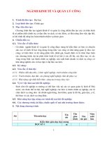 Ngành kinh tế và quản lý công