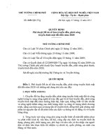 2451/QĐ-TTG: Phê duyệt đề án số hóa truyền dẫn, phát sóng truyền hình mặt đất đến năm 2020