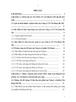 Hoàn thiện Kế toán Tiêu thụ sản phẩm tại Công ty Cổ phần Cồn Rượu Hà Nội