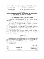 Quyết định Về việc cjuyển nguồn kinh phí xúc tiến thương mại còn dư tại thời điểm 31122007 của Sở Thương mại và Du lịch