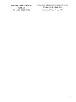 Báo cáo hoạt động của hội đồng quản trị năm 2010 tại công ty cổ phần bến xe nghệ an