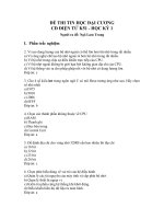 Đề thi tin học đại cương- cao đẳng điện tử K51- học kì 1