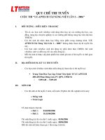 Quy chế thi tuyển cuộc thi LT-APTECH tài năng Việt lần 2- 2006