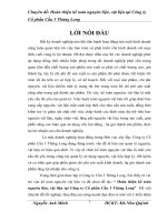 Hoàn thiện kế toán nguyên vật liệu Công ty cổ phần Cầu 3 Thăng Long