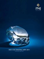 Báo cáo thường niên 2011 PNJ