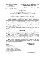 Ban hành Quy chế quản lý đề tài, dự án  khoa học và công nghệ của Bộ Tài nguyên và Môi trường