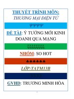 Ý tưởng mới kinh doanh qua mạng