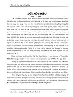 Kế toán chi phí sản xuất & tính giá thành ở Công ty Cổ phần bánh kẹo Cao cấp Hữu Nghị